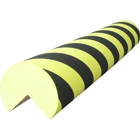 Butoir de protection RS PRO, Noir, Jaune, longueur 1m en PUR ( Prix pour 1 ) (1/3)