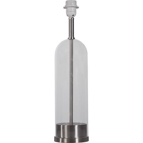 Lampada Da Scrivania Contemporanea Oxford Acciaio Grigio Vetro 1 Luce E27 (1/2)