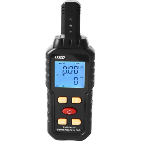 Tester di radiazioni elettromagnetiche, ad alta precisione, multifunzionale, rilevatore di campo elettromagnetico, termometro, misuratore di campi elettromagnetici. (1/5)