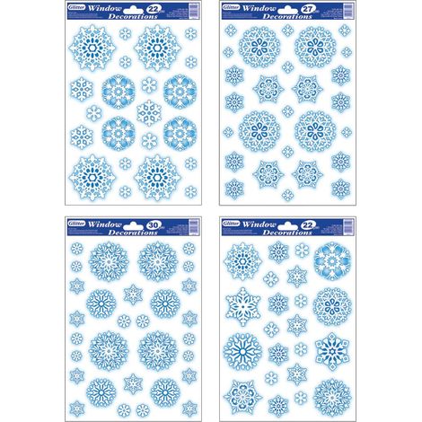 Vidriera de copo de nieve WB-27 20x30cm  STXG-5090