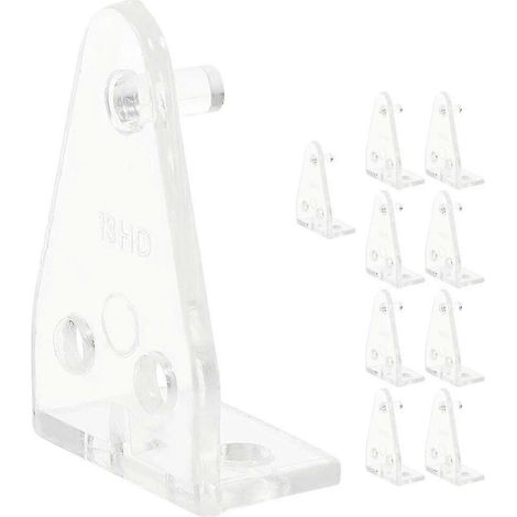 Lot de 10 supports de fixation pour stores, clips de maintien pour rail inférieur, supports transparents pour le bas des stores (1/3)