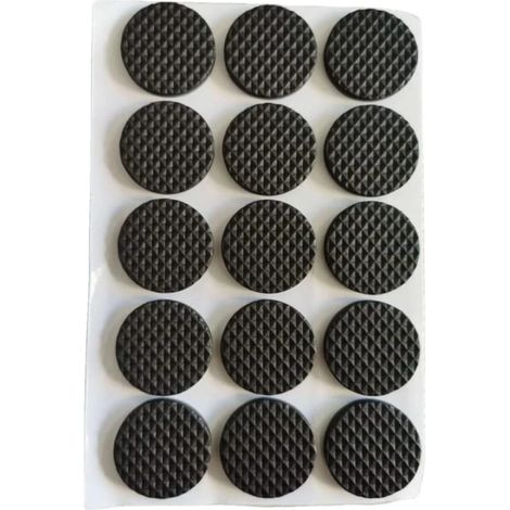 Patins antidérapants auto-adhésifs en mousse pour pieds de meubles, protections pour pieds de table, finition antidérapante, 12 patins ronds de 2,7 cm (1/5)