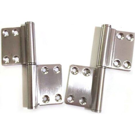 4 Pièces Charnières Amovibles et Pliantes en Acier Inoxydable pour Meubles, Cabinet - Pour Fenêtre et Placard Aucuneary (1/5)