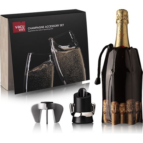 Confezione da 3 pezzi - Champagne - Vacuvin