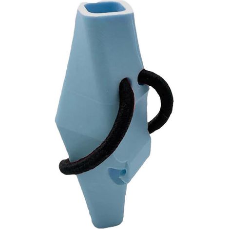 Vase à vélo design géométrique silicone amovible - Accessoire guidon pour filles, femmes, ados, enfants : vélos cruiser, scooters, cyclomoteurs (bleu) (1/5)