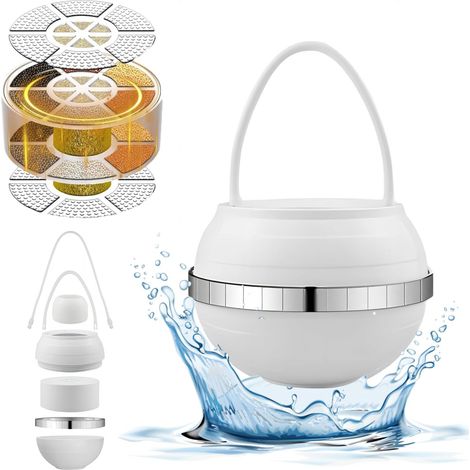 Filtre à boule de bain en 10 étapes pour baignoire, élimine des centaines de contaminants pour bébés et adultes, sans BPA, purifie l'eau de votre bain pour une peau et des cheveux plus sains (1/5)