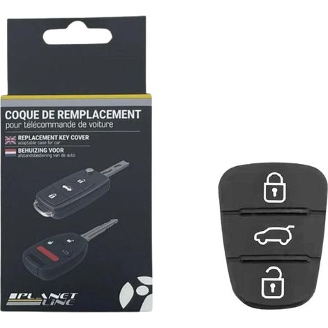 BOUTONS CAOUTCHOUC ADAPTABLES POUR CLE KIA/ HYUNDAI 3 BOUTONS