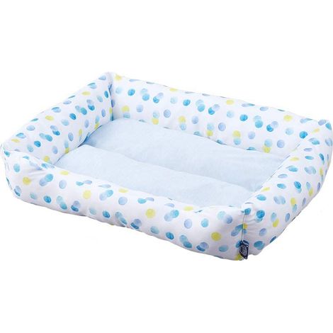 Iris Ohyama, cesta térmica, acolchado, borde, para gato y perro pequeño, PCSB-20L, lunares