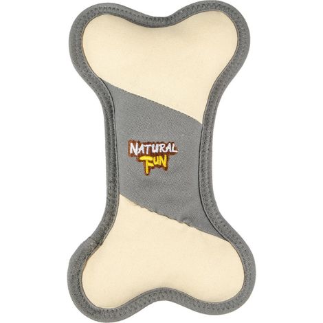 Jouet en forme d'os 15 x 25 cm épaisseur 5 cm Natural fun taille pour chien - Flamingo (1/5)