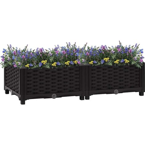vidaXL Arriate 80x40x23 cm polipropileno (1/5)