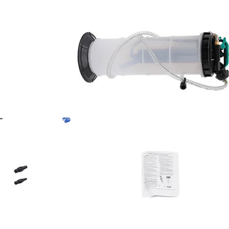Extracteur d'huile moteur, fonctionnement manuel/pneumatique, base stable, Clair (1/2)