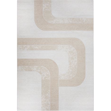Grande Tappeto dal Design Contemporaneo e Moderno - Beige (290x200 cm) - Chai Beige -
