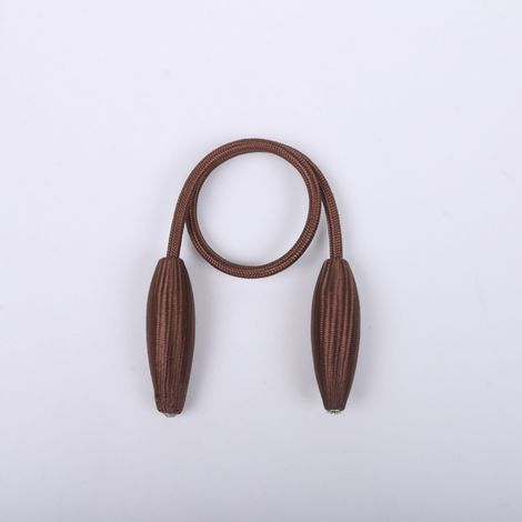 2 boutons de rideau, boutons de rideau créatifs, boutons de rideau, boutons de rideau, pour rideau, rideau de porte, décoration de maison DIY - (55 cm) chocolat (1/2)