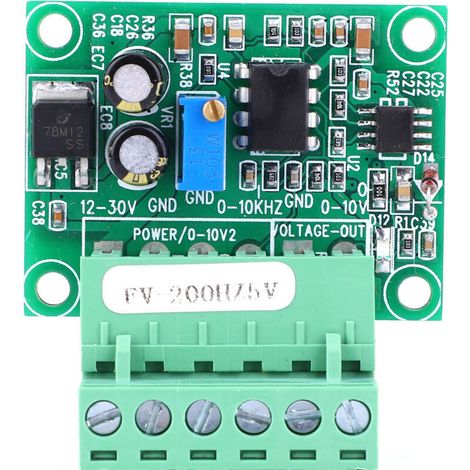 Crezuo FV-200 Hz 5 V Frequenz-Spannungs-Wandlermodul, 0-5 V Digital-Analog-Spannungswandlermodul