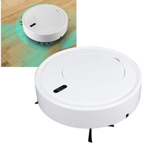 Aspirateur robot 3 en 1 intelligent et silencieux, blanc, 22 x 22 x 5 cm (1/5)