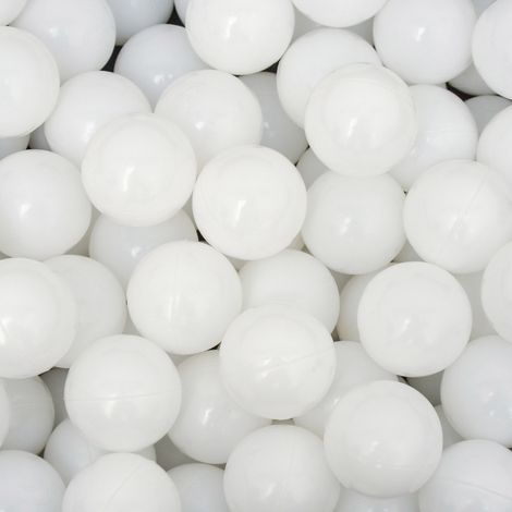 LittleTom set di 50 Palline 5,5cm per riempire piscine gioco per bambini Bianco (1/5)