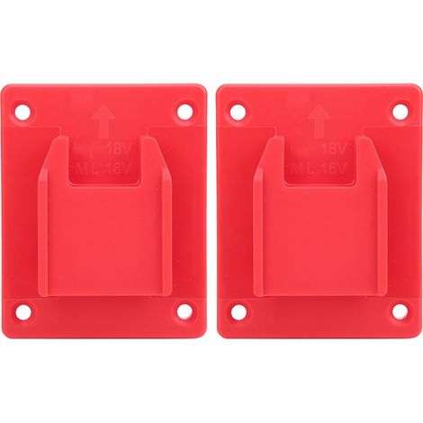 KIMISS 2pcs Alimentation, 2pcs adapté à 18V 20V Machine à Outils Stand de Perceuse électrique Pièdes Joints de Fixation Murale Dispositifs Accessoires de Matériel Accessoire (1/5)
