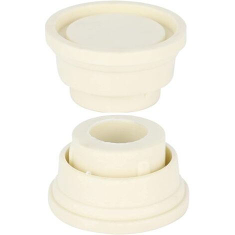 BUNTHAUS Lot de 2 butoirs en caoutchouc pour échelle de piscine enterrée - Protection contre les chocs - Pour la plupart des échelles de piscine - Blanc