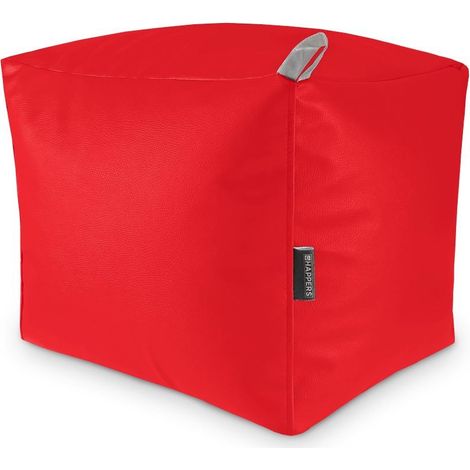 Puff Cuadrado Polipiel Indoor Rojo Happers (1/3)