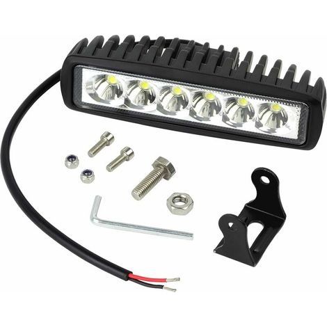 18W LED Projecteur de Travail 12V 24V LED Lumière de Travail Étanche Bar Poutre Lampe Élancée pour Bateau Camion Voiture SUV VTT 4WD Offroad (1/5)