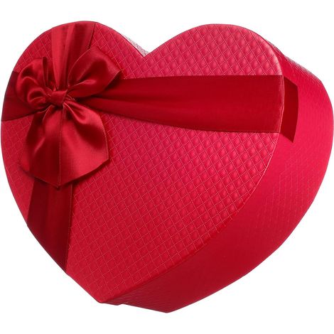 Boîte à Bonbons de Cœur Rouge Couvercle à Motif Fraise, Boîte de Rangement pour Noël et Fêtes, pour Mariage et Anniversaires (1/5)