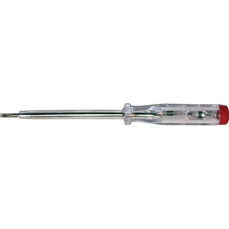Comprobador de tensión 120-250 V CA unipolar, ancho de corte 3,5 mm