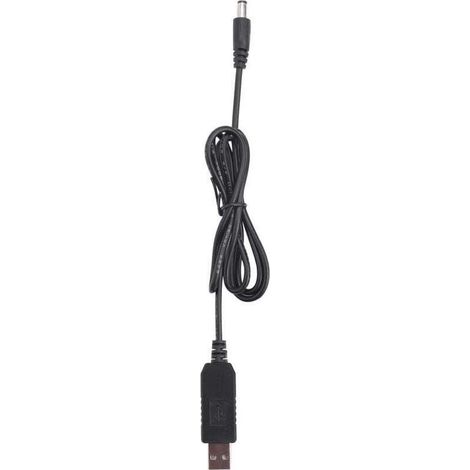 Convertisseur USB DC 5V vers 12V Connecteur Mâle 2.1mm x 5.5mm Câble Jack 1 Mètre (1/4)