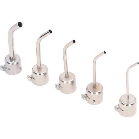 Lot de 5 buses de pistolet thermique en alliage d'aluminium incurvées, accessoire pour station de soudage 850 (1/5)