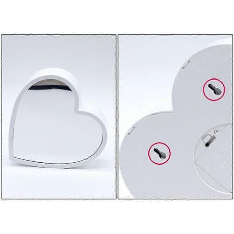 Veilleuse tunnel en forme de cœur 3D, lampe décorative créative, lot de 3 blanches, pour chambre, salon, fêtes, décoration de mariage (1/5)