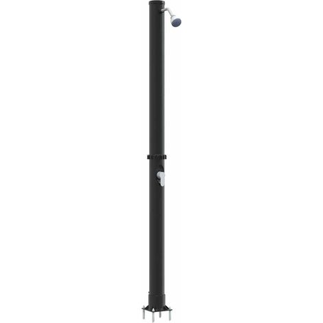 Douche solaire extérieure Noir 217 cm PVC et aluminium CFW84209 (1/5)
