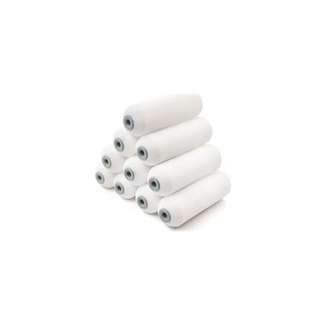 Lot de 10 Mini Manchons Mousse Haute Densité, Rouleaux Peinture Lisse, Idéal pour Surfaces Brillantes et Lisses (1/4)