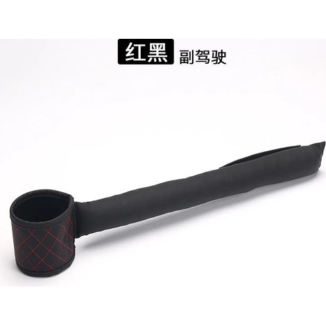 (Rouge et noir copilote) Poches de remplissage pour siège auto en cuir multifonctions, coussin anti-fuite, rembourrage doux, porte-cartes et rangements pour téléphone (1/5)