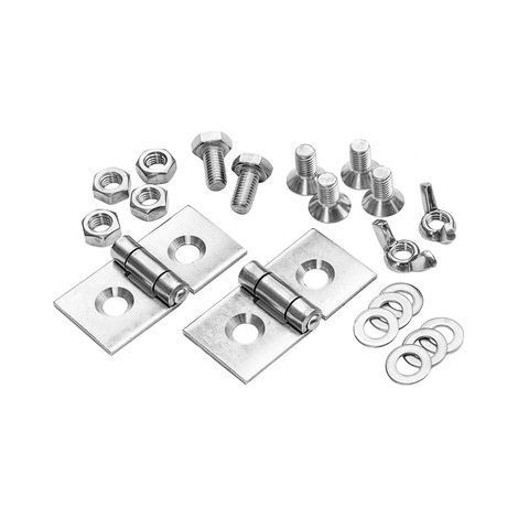 GRÖMO® Edelstahl-Gelenk Set 2-fach Kaminhaube, 54025 (1/2)
