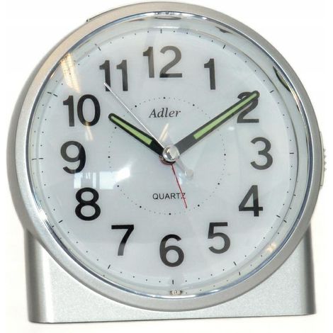 PT244 silberner Adler Quarz-Wecker