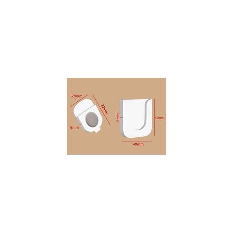Lot de 4 supports muraux magnétiques pour télécommande - Sans perçage - Aimant puissant - Organiseur mural universel pour la maison, le bureau, l'école (1/5)