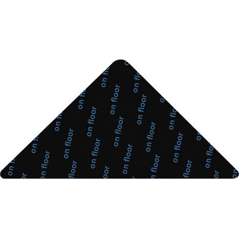 Ensemble de 4 morceaux de Ruban adhésif anti-dérapant pour Tapis, Triangle, Réutilisable, Noir (1/5)
