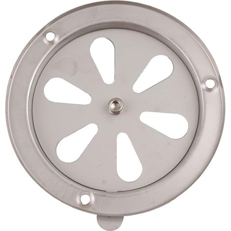 Cache-pot d'échappement HVAC rond en acier inoxydable de 125 mm pour four et chambre de test – Ventilation réglable de contrôle du flux d'air – Design résistant aux intempéries pour usage industriel (1/5)