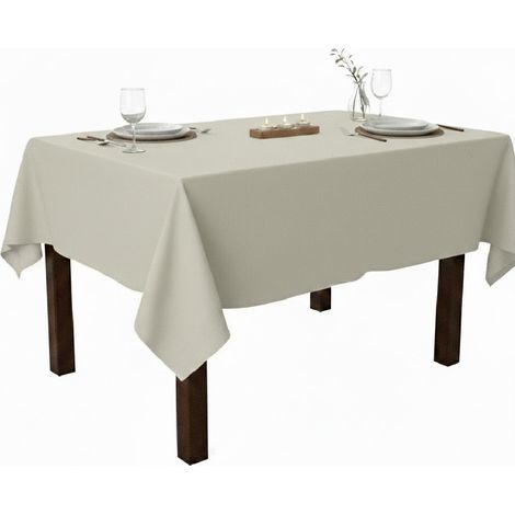 Nappe en polyester Essentiel 145 x 240 cm lin