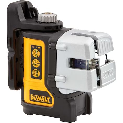 Dewalt – Niveau laser multilignes 3 faisceaux verts – Portée 15 m (50 m avec détecteur) – Précision ± 3 mm – Indice IP54 – 4 piles AA incluses