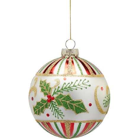 Pallina per alberi di Natale "Holly" decorazione da Ø 10 cm -Tondo (1/2)