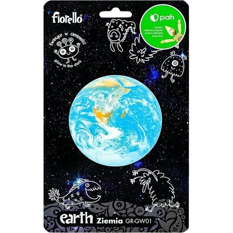 Adesivo fluorescente Terra 9 cm