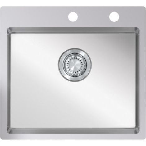 Évier Duna 550 en acier inoxydable 550 x 505
