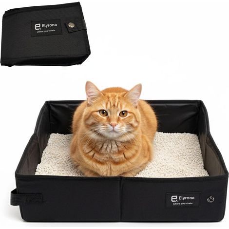 faltbare, wasserdichte, tragbare Reise-Katzentoilette (1/5)