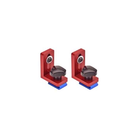 Lot de 2 rails de guidage Stop, 30 types de rail de guidage stop, butée de rail en T, butée de rail de guidage Mitre Track Stop pour T-Track Stop pour le travail du bois (1/5)