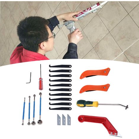 Outils pour enlever le joint, scie, scie à jointoyer à main, brosse de nettoyage des joints de carrelage, outils pour remplir et sceller le joint (1/5)