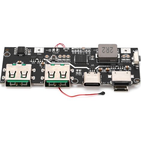 Module de charge mobile 22,5 W, 5 ports, démarrage progressif bidirectionnel, protections multiples, carte de charge rapide (1/5)
