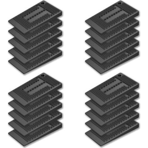 Pack of 20 Plastic Wedges for Leveling, Furniture Wedges for Stabilising and Leveling Furniture (1/5)
