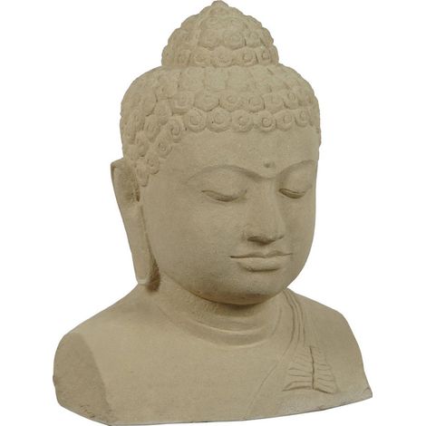 Statue zen décorative beige pour ambiance paisible - Beige sable doux (1/5)