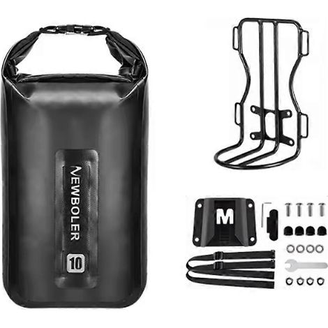 BOLER Frontgepäckträger aus Metall mit 10-Liter-Packtasche für Brompton-Fahrräder - Fahrradzubehör (1/5)