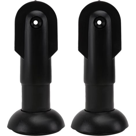 2 Pièces Pied De Support, Plastique Résistant À L'humidité, Pour Cloison De Toilette Et Salle De Bain (1/5)